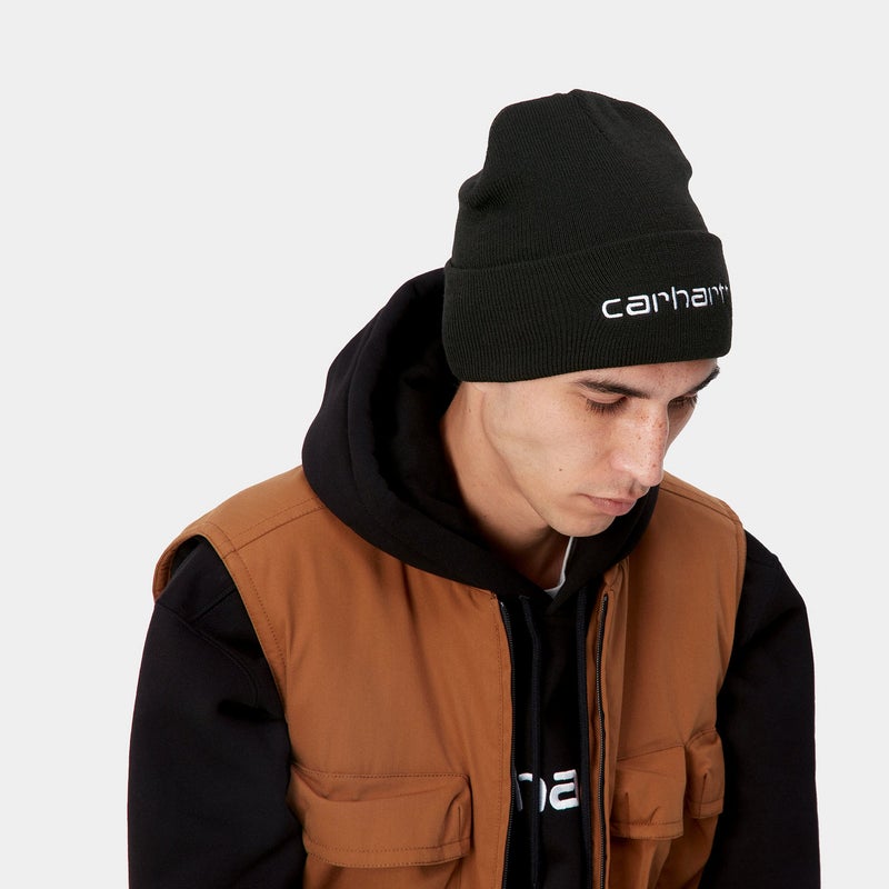 Carhartt Script Beanie, black