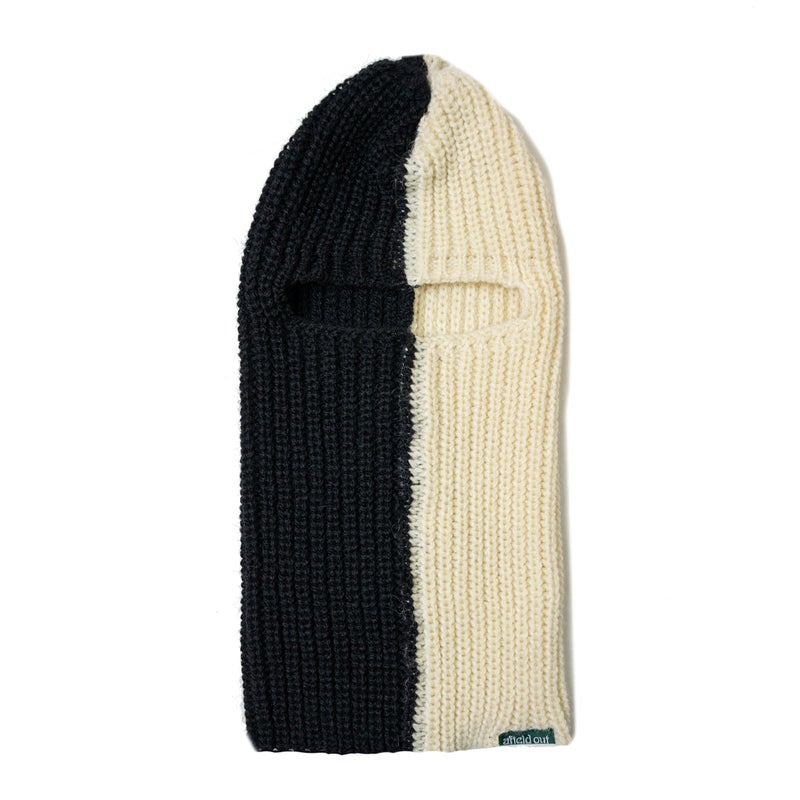 Afield Out Duotone balaclava,  black / off white