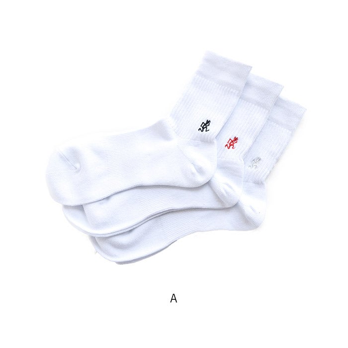 Gramicci Basic Crew sock, white