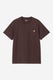 Carhartt S/S American Script T-shirt, palisander