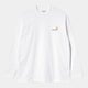 Carhartt American Script LS t-shirt, white.
