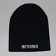 Beyond Brand Text Logo Beanie, black